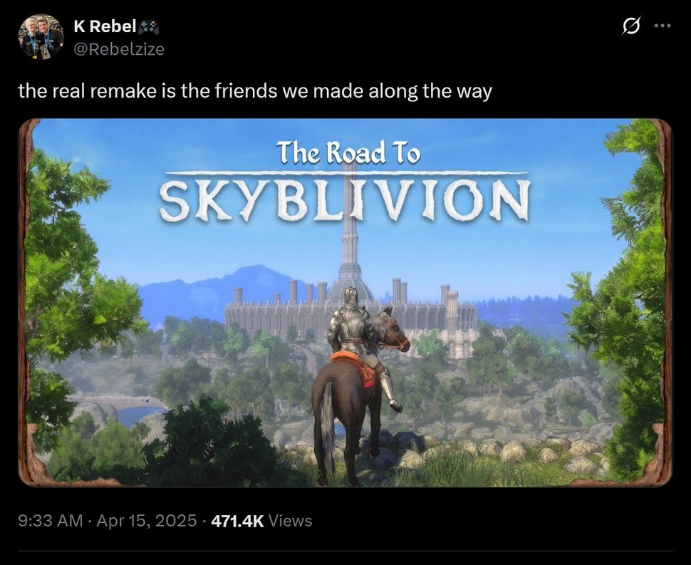 《上古卷轴4》大型Mod开发者谈官方重制版 这是双赢