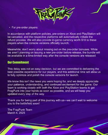 《界外狂潮》主机版本宣布延期 PC版本上线