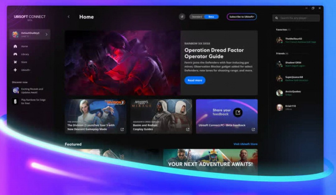育碧停止支持Ubisoft Connect手机APP 5月8日关闭