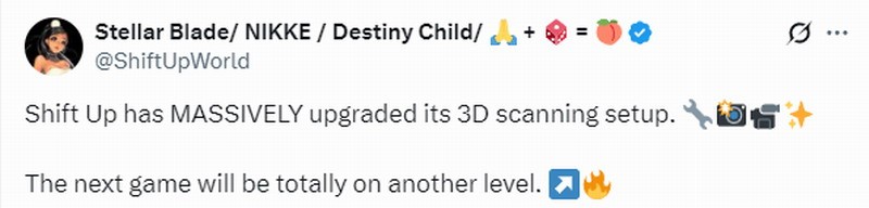 《剑星》体模扫描设备大幅升级 油腻师姐将更逼真