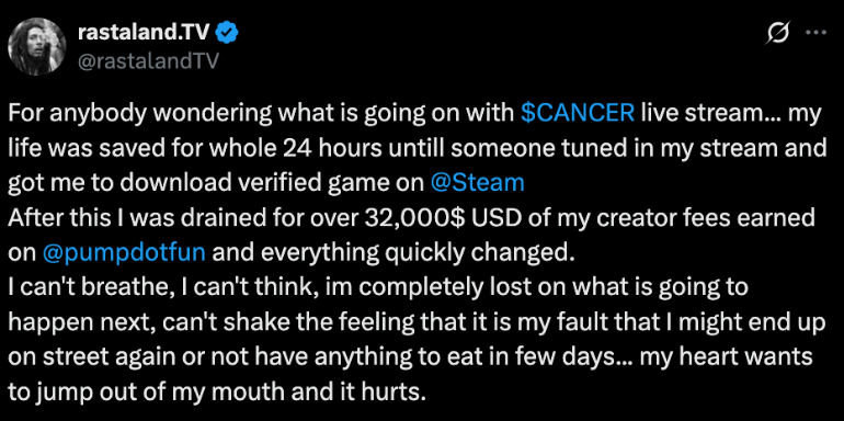 癌症主播遭遇诈骗！Steam恶意游戏骗走3.2万美元筹款！