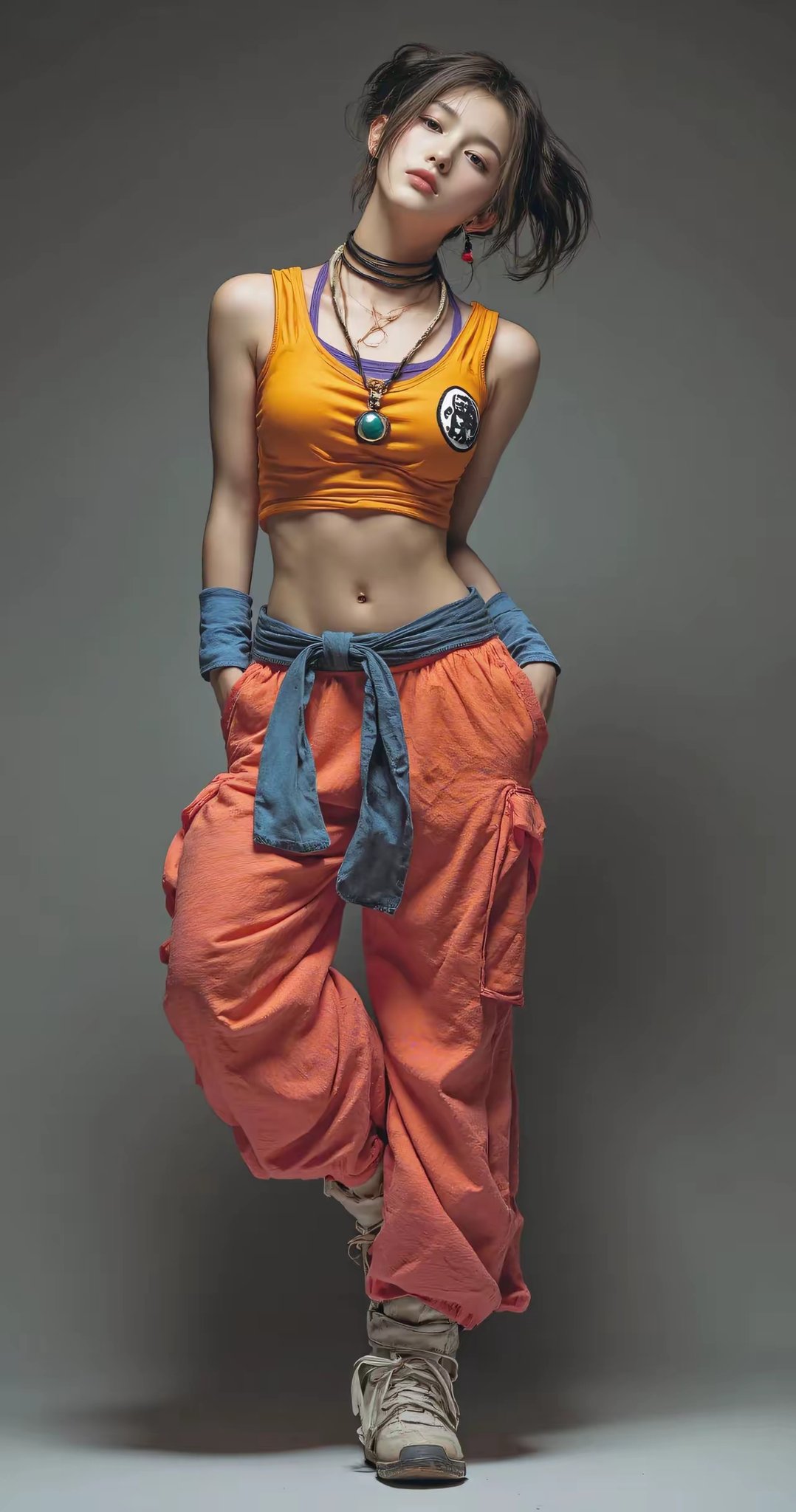 小姐姐气场十足！AI生成的《龙珠》Coser图赏