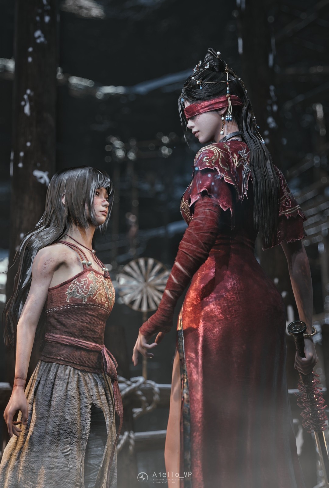 《明末：渊虚之羽》游戏摄影美图 绝美女主靓丽风景