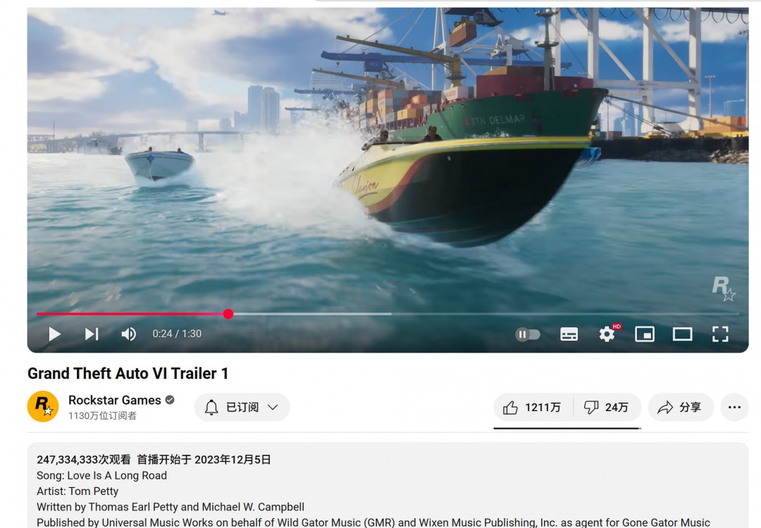 《GTA6》只有临近发售时才启动宣传