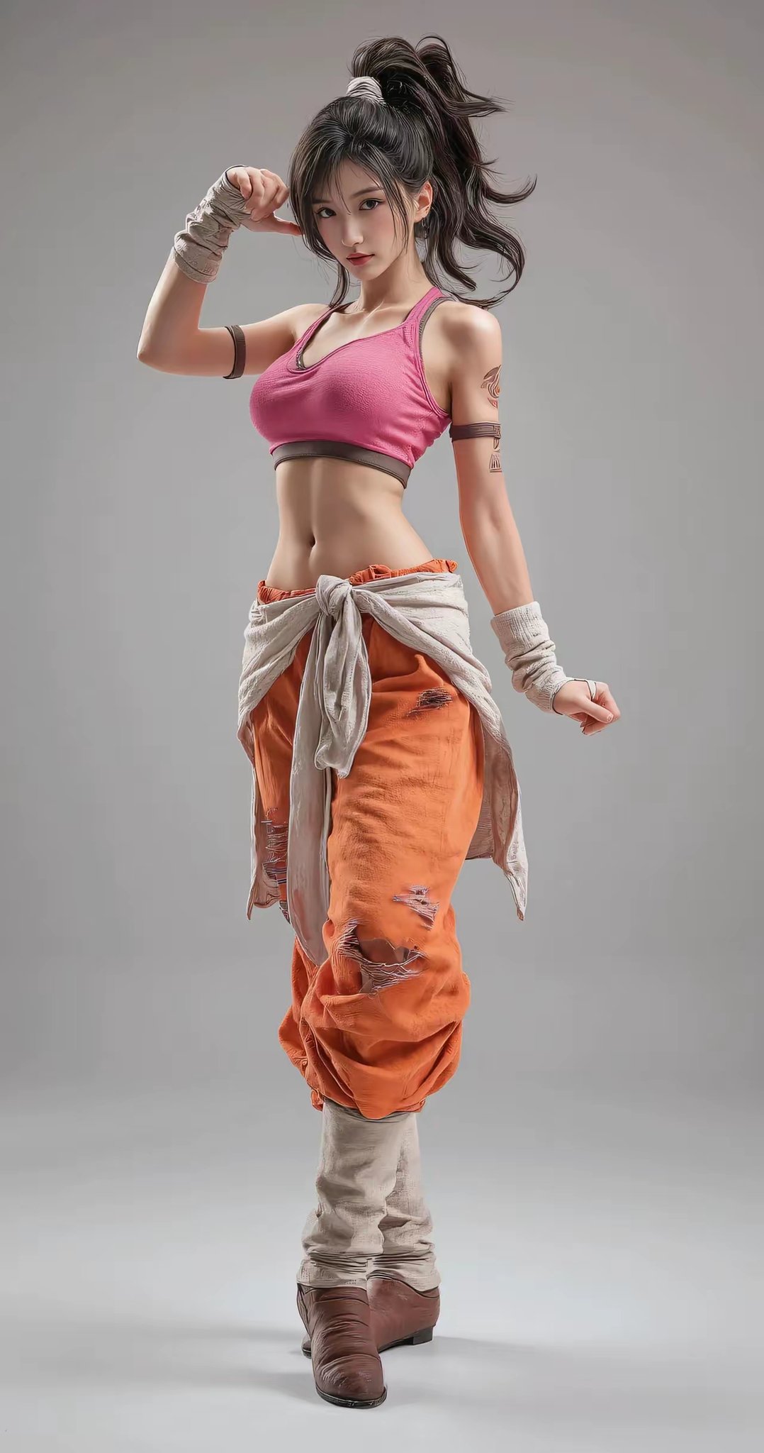 小姐姐气场十足！AI生成的《龙珠》Coser图赏