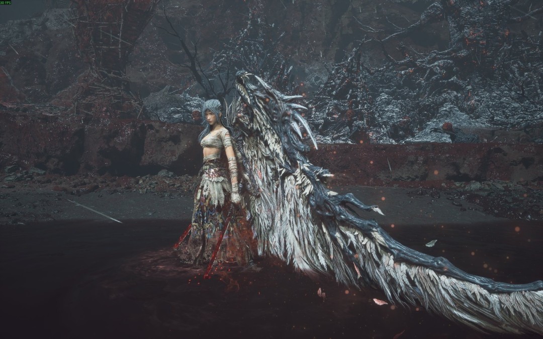 《明末》官推高强度转发玩家截图：场景唯美女主好看！