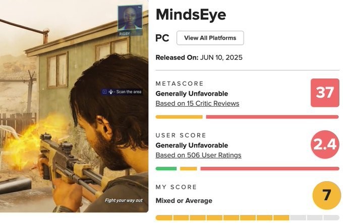 口味独特 前GTA开发者力挺《心之眼》