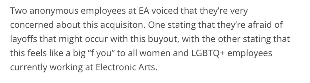 玩家欢呼EA的gay时代将终结 更专注于游戏本身