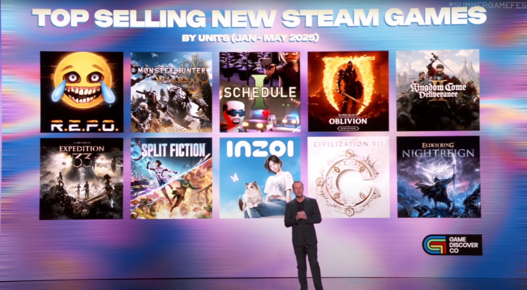 2025年1月-5月Steam最畅销十大新作