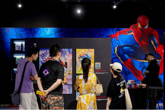 万智牌与蜘蛛侠的联动卡画展现已在上海开幕