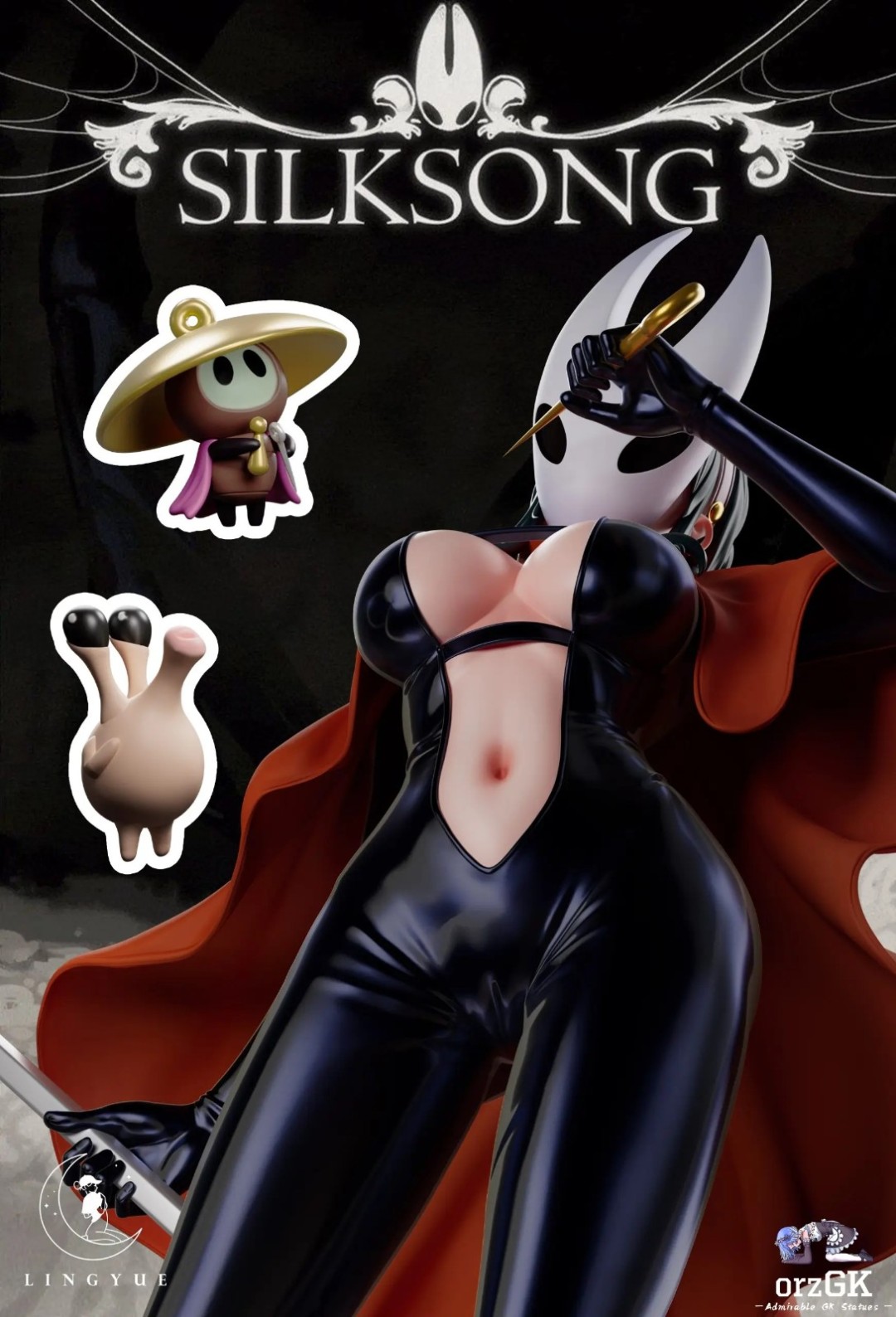 《空洞骑士：丝之歌》大黄蜂GK雕像 拟人化美女吸睛