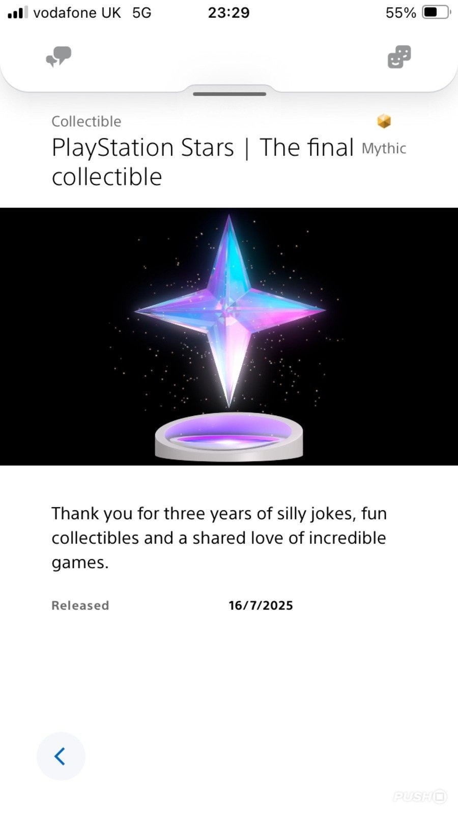 索尼发布最终PS之星收藏品 服务正式进入收尾！