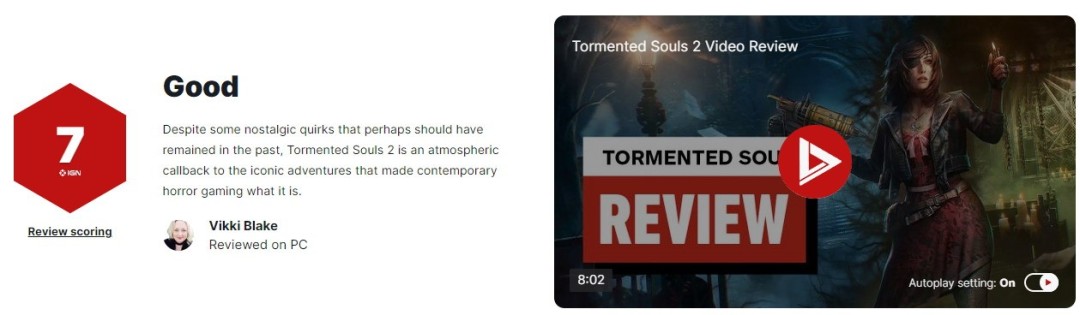 《受折磨的灵魂2》IGN评7分 引人入胜的恐怖游戏