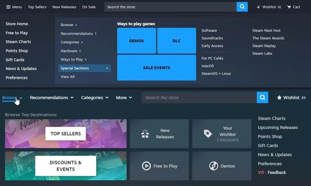 Steam重大改版！新版商店界面设计图遭泄露