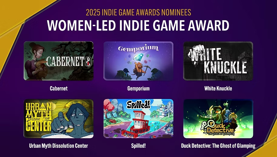 2025独立游戏大奖年度名单公布！新加入“LGBT”奖