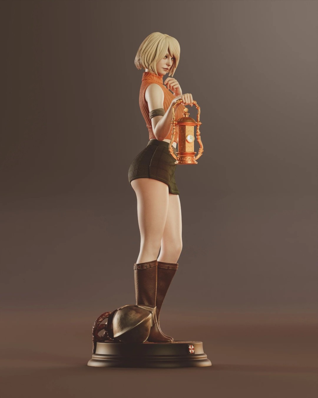 大雷翘臀和肉腿！《生化危机4》粉丝自制艾什莉手办