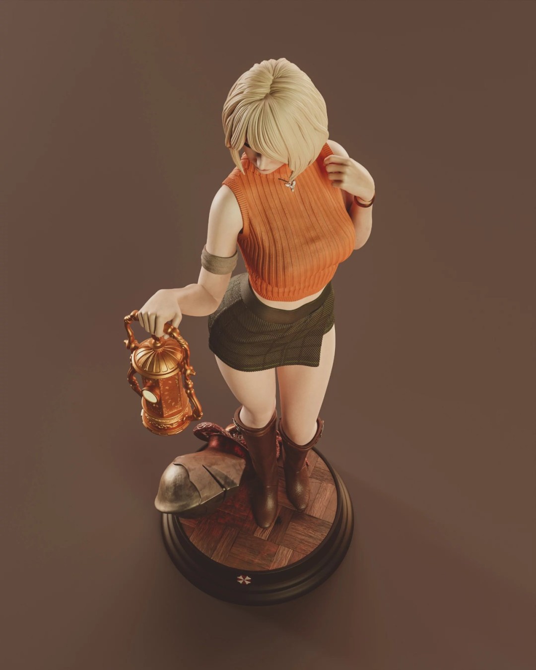 大雷翘臀和肉腿！《生化危机4》粉丝自制艾什莉手办