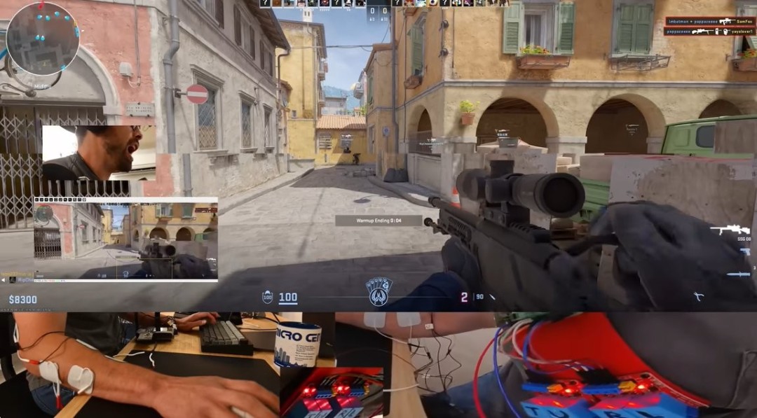 cs里也有奇犽？ 国外博主自制“电流刺激”生物外挂实现“自动扳机”