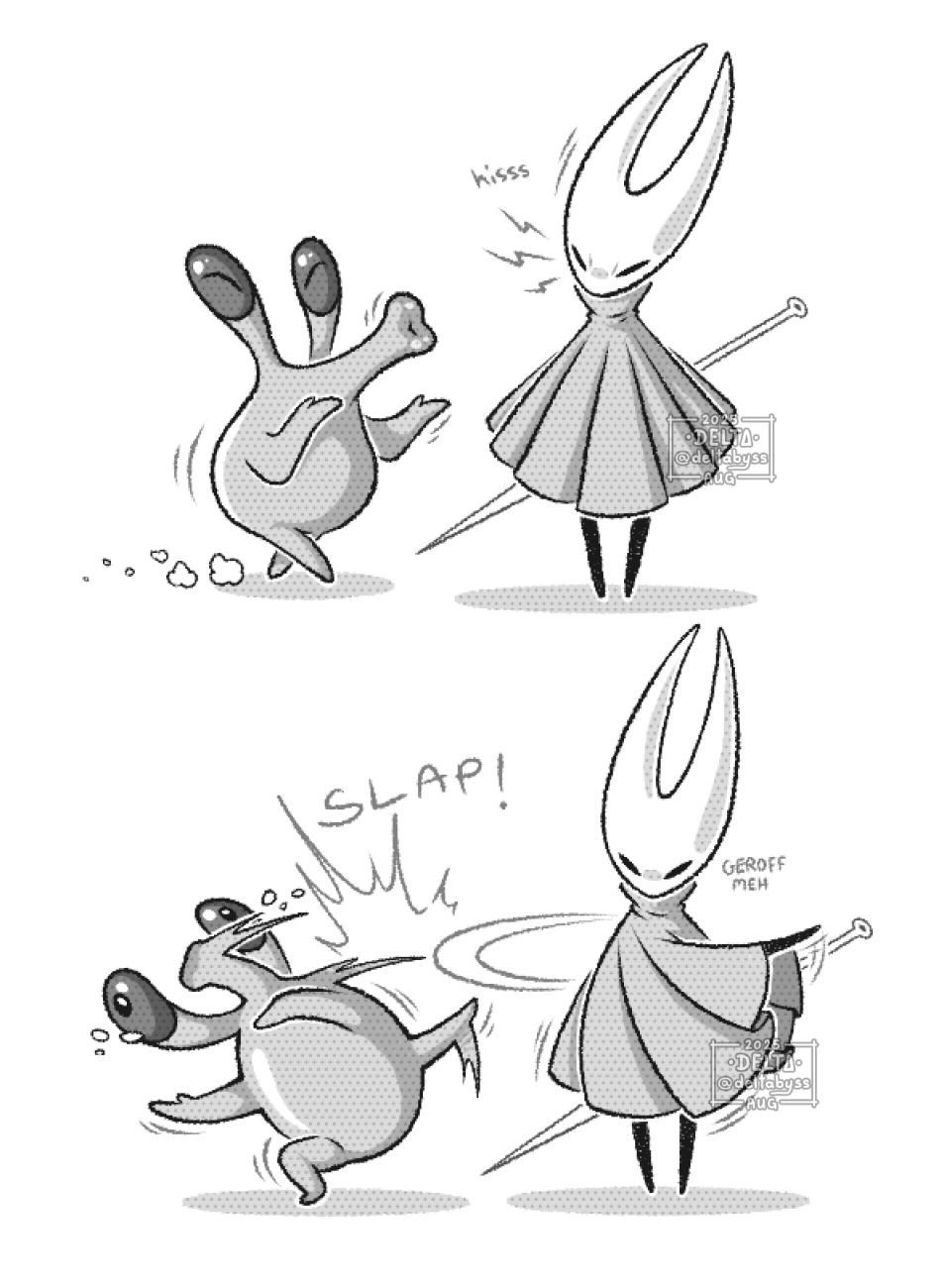 《空洞骑士：丝之歌》舔狗角色火了 想亲大黄蜂被扇