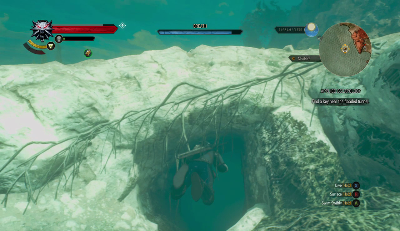 《巫师3》曾想这么设计：白狼若全副武装下水 就会淹死