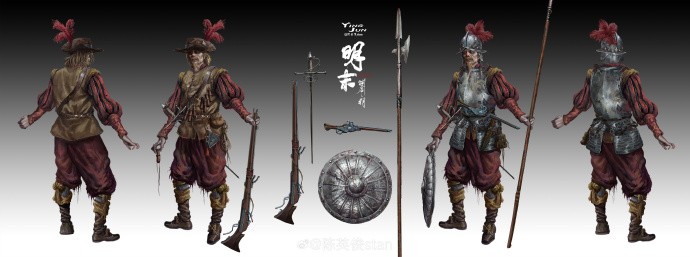 《明末：渊虚之羽》概念原画图公布！包含未登场角色