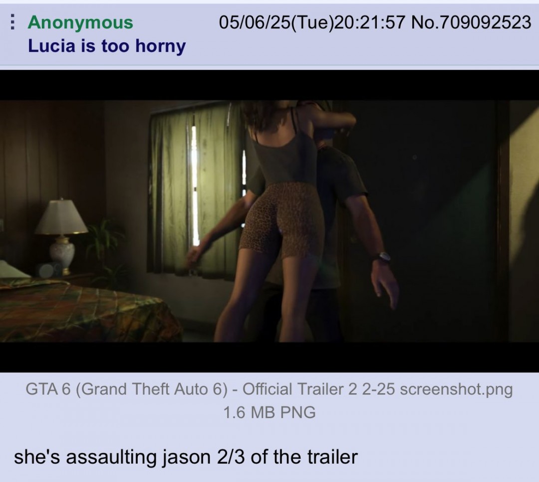 《GTA6》预告网友吐槽女主太色了 一直在骚扰男主