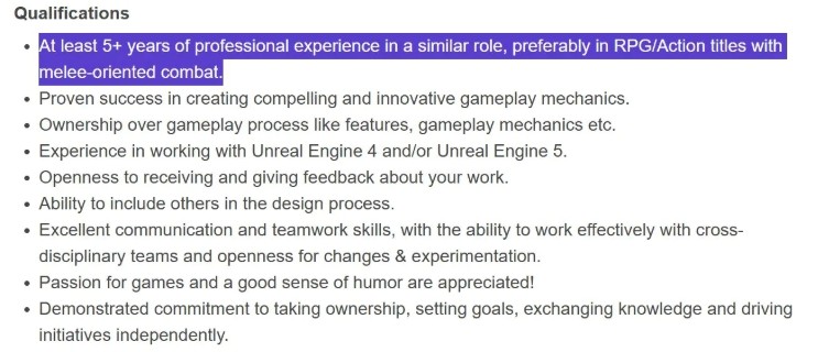 CDPR原创新作或聚焦近战玩法 招聘信息透露战斗风格！