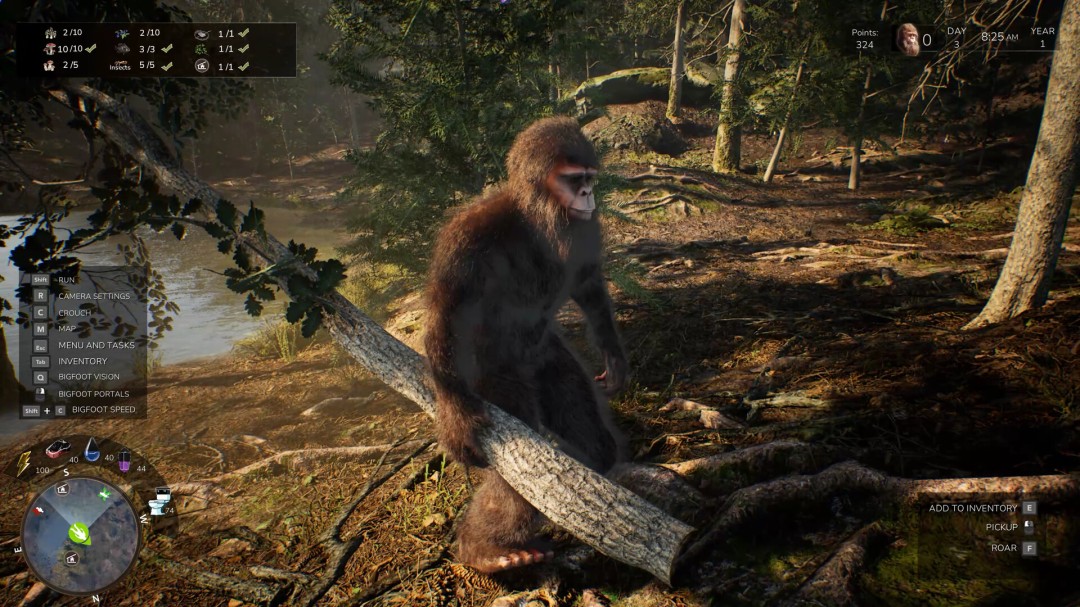 大脚怪模拟游戏《Bigfoot Life》现已登陆Steam