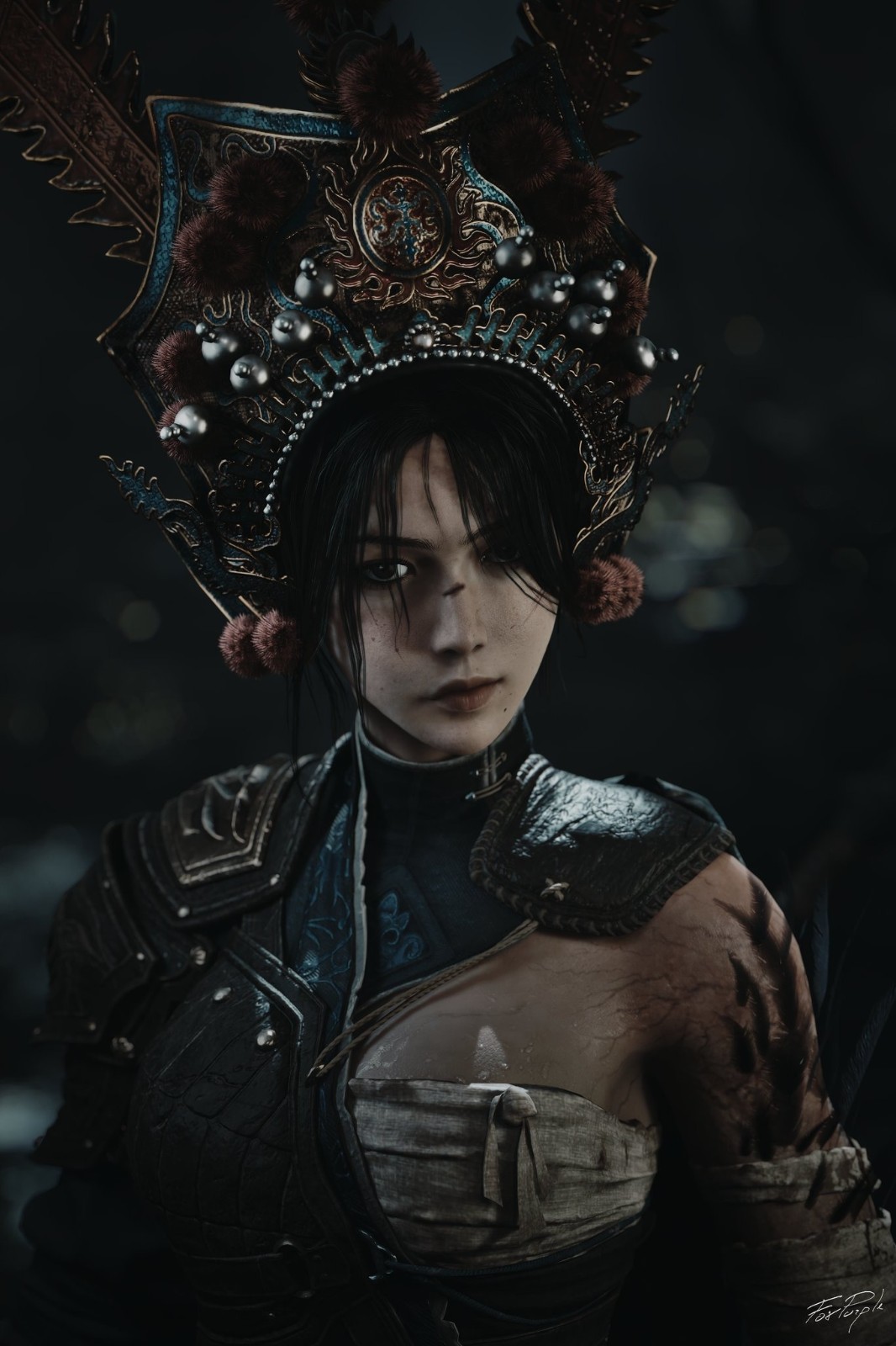 《明末：渊虚之羽》游戏摄影美图 绝美女主靓丽风景