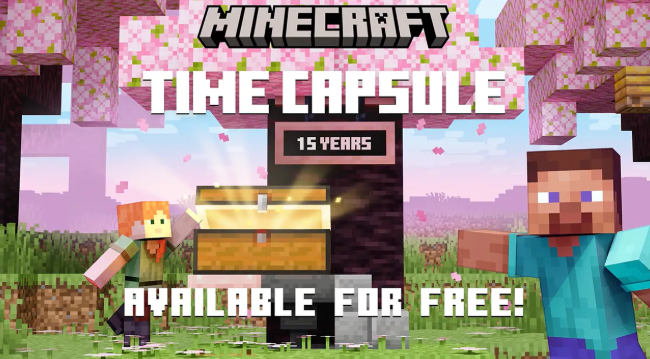 《我的世界》15周年纪念新策划 坚固时间胶囊登场
