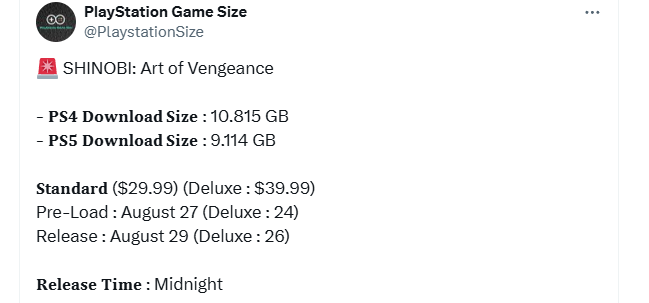 《超级忍 反攻的斩击》PS4/5版容量曝光 不到10GB！