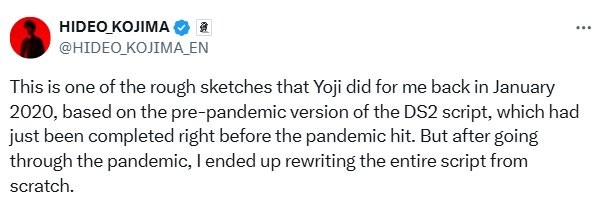 西装山姆？礼服芙拉吉尔？小岛秀夫公开部分《死亡搁浅2》角色设计草图