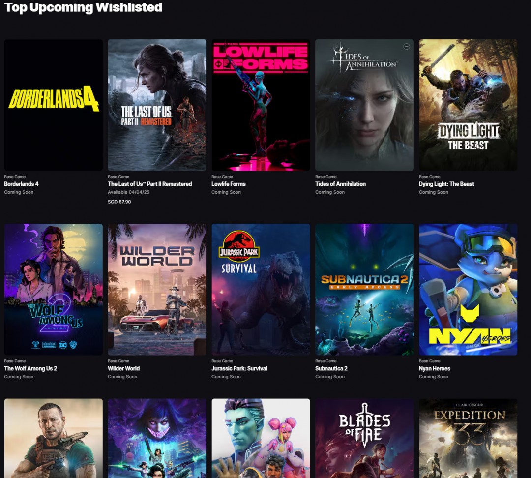 《光与影：33号远征队》全平台愿望单数量超100万