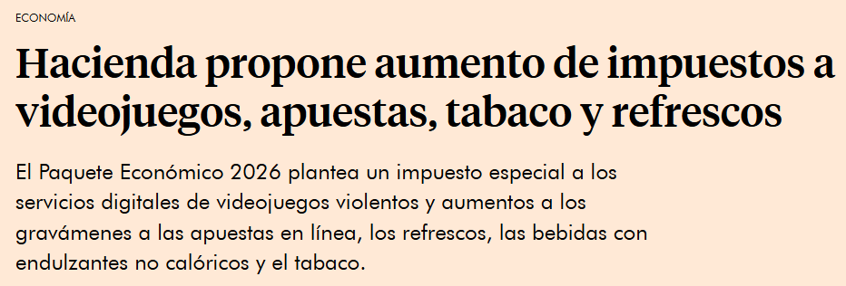 墨西哥政府强化游戏监管 暴力类游戏将加税8%