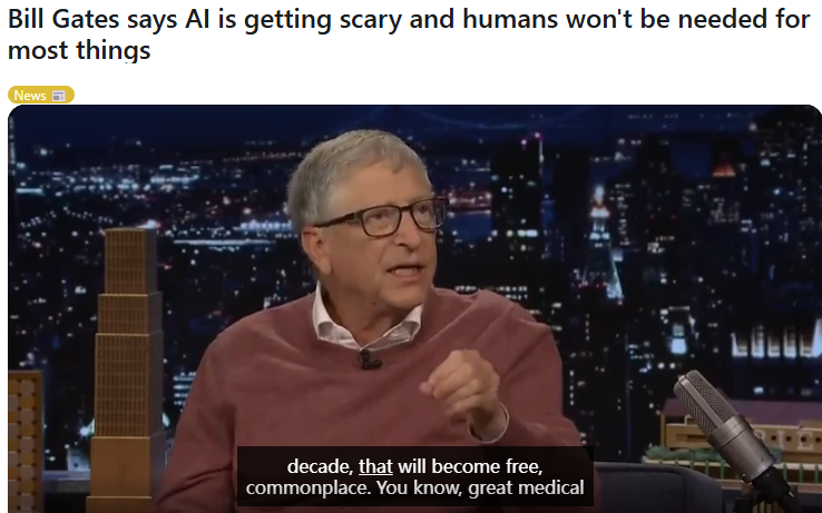 一条路走到黑？微软创始人称裁员因AI可代替大部分人！