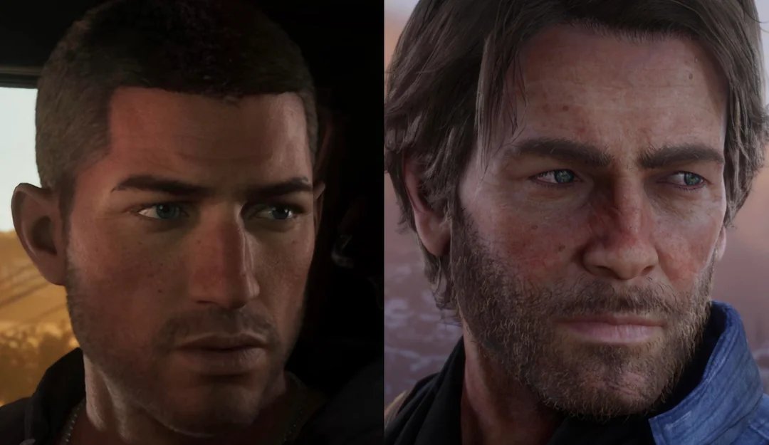 画风相似！《GTA6》和《荒野大镖客2》画面对比、《GTA6》预告片2浏览量破亿