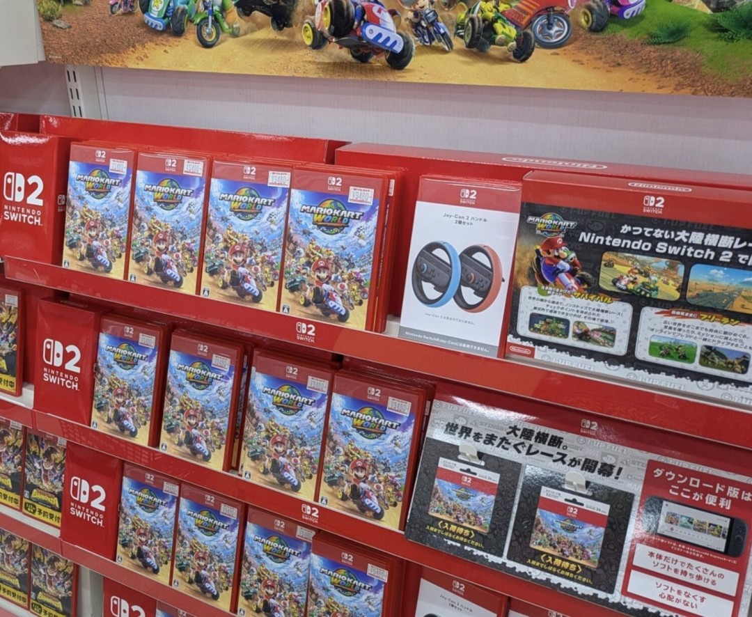 NS2卡带实物在日本多家门店上架 均为空壳仅供参考