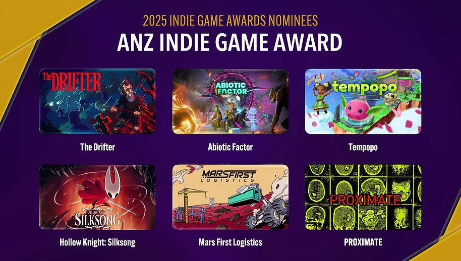 2025独立游戏大奖年度名单公布！新加入“LGBT”奖