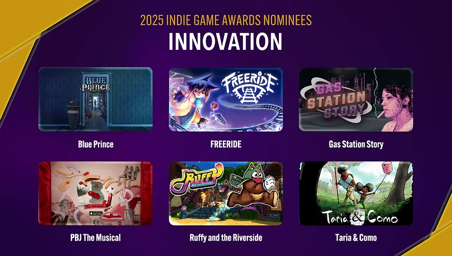 2025独立游戏大奖年度名单公布！新加入“LGBT”奖