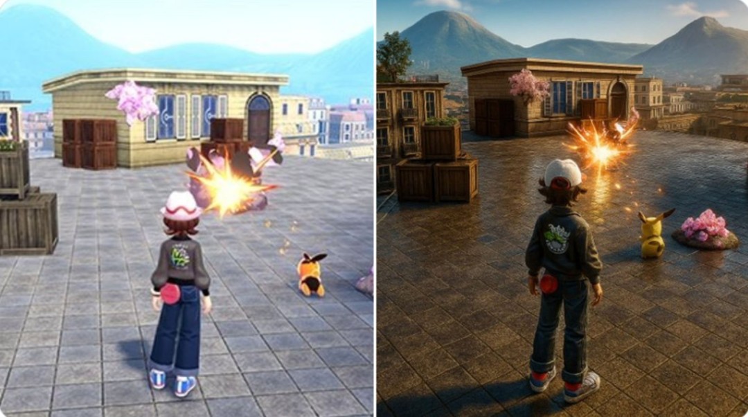 这不是我们想要的！ 网友AI真实化《宝可梦Z-A》画面反遭嘲讽