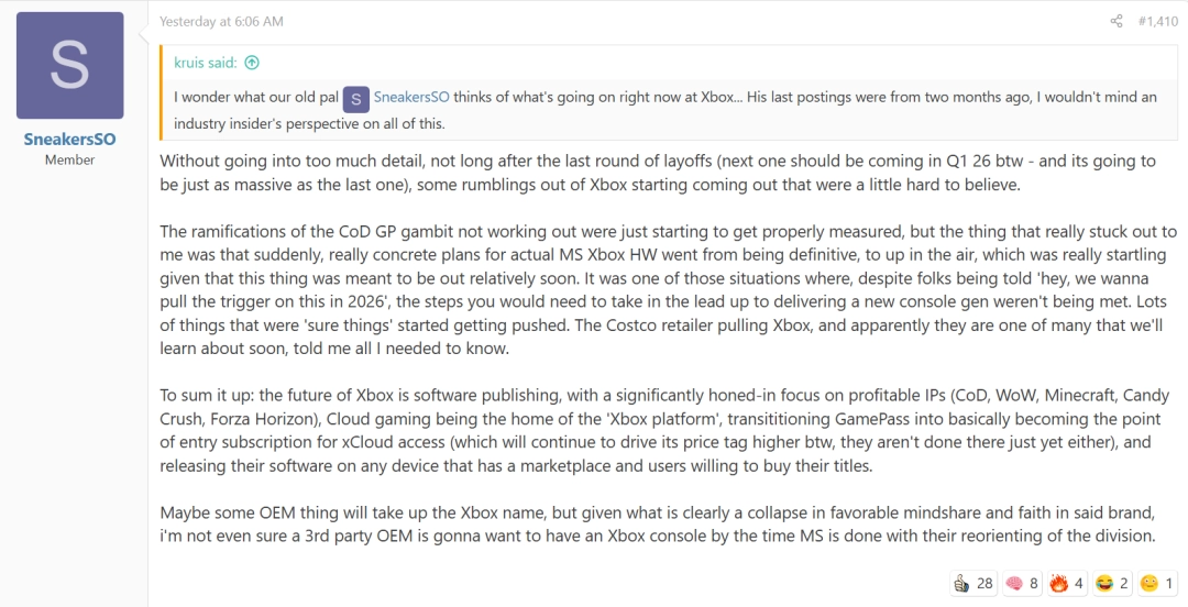 御三家就此少一个？传微软将放弃次世代Xbox主机