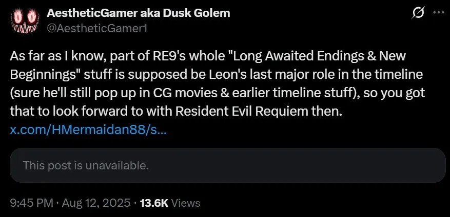 知情人士透露《生化危机9》之后 里昂将要退休了