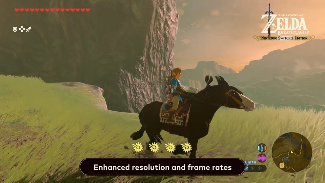 《旷野之息》《王国之泪》获Switch 2版 需购买升级包强化