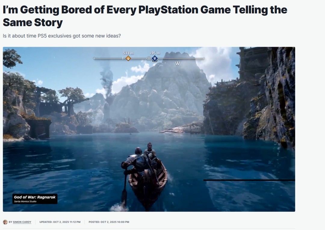 能换换花样吗？IGN批PS5第一方游戏陷入悲伤复仇主题循环