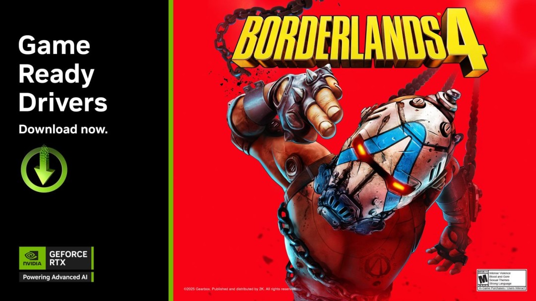 N卡新驱动发布 优化《无主之地4》《消逝的光芒》