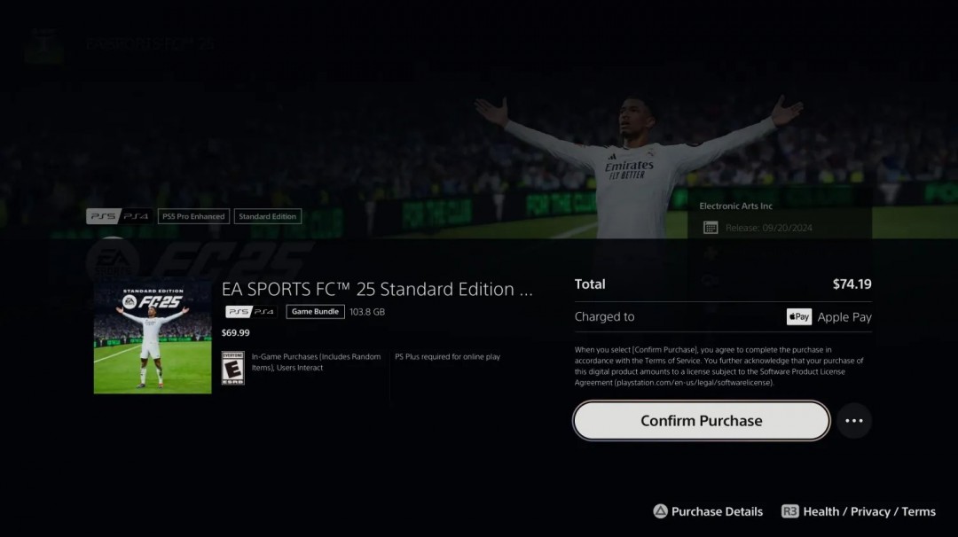 索尼大手又伸向玩家钱包 PS5正式支持ApplePay支付