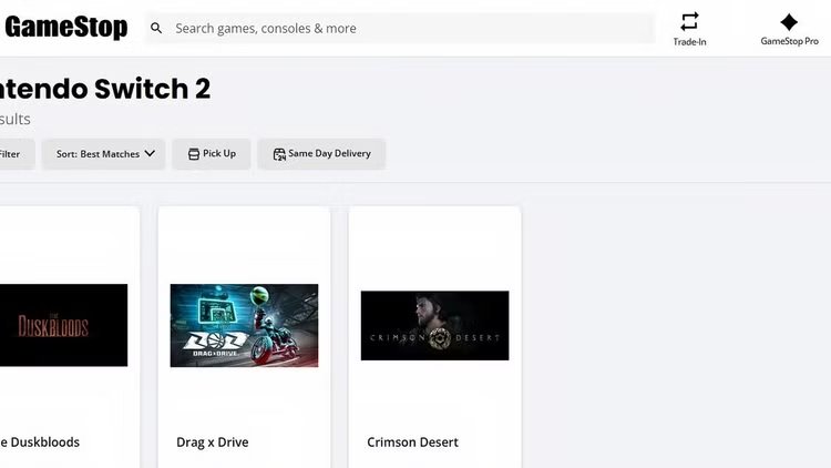 零售商GameStop疑似泄露《红色沙漠》将登陆Switch2消息