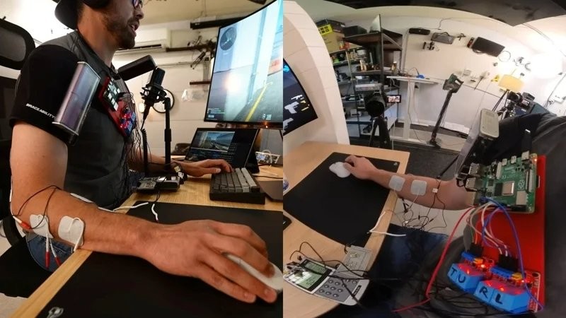 cs里也有奇犽？ 国外博主自制“电流刺激”生物外挂实现“自动扳机”