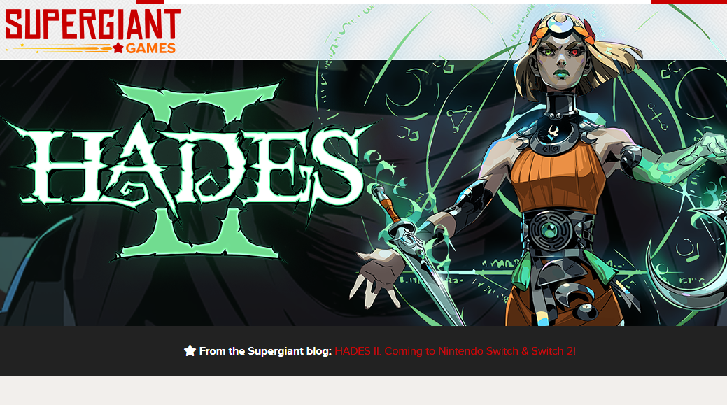 肉鸽迷宫探索游戏《哈迪斯2》将登陆Switch与Switch2