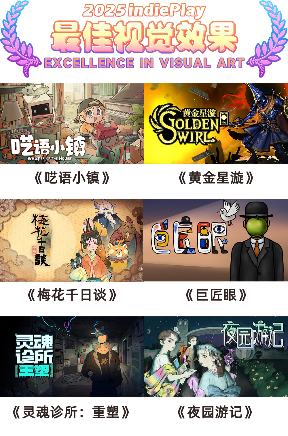 2025 indiePlay中国独立游戏大赛入围名单公布！